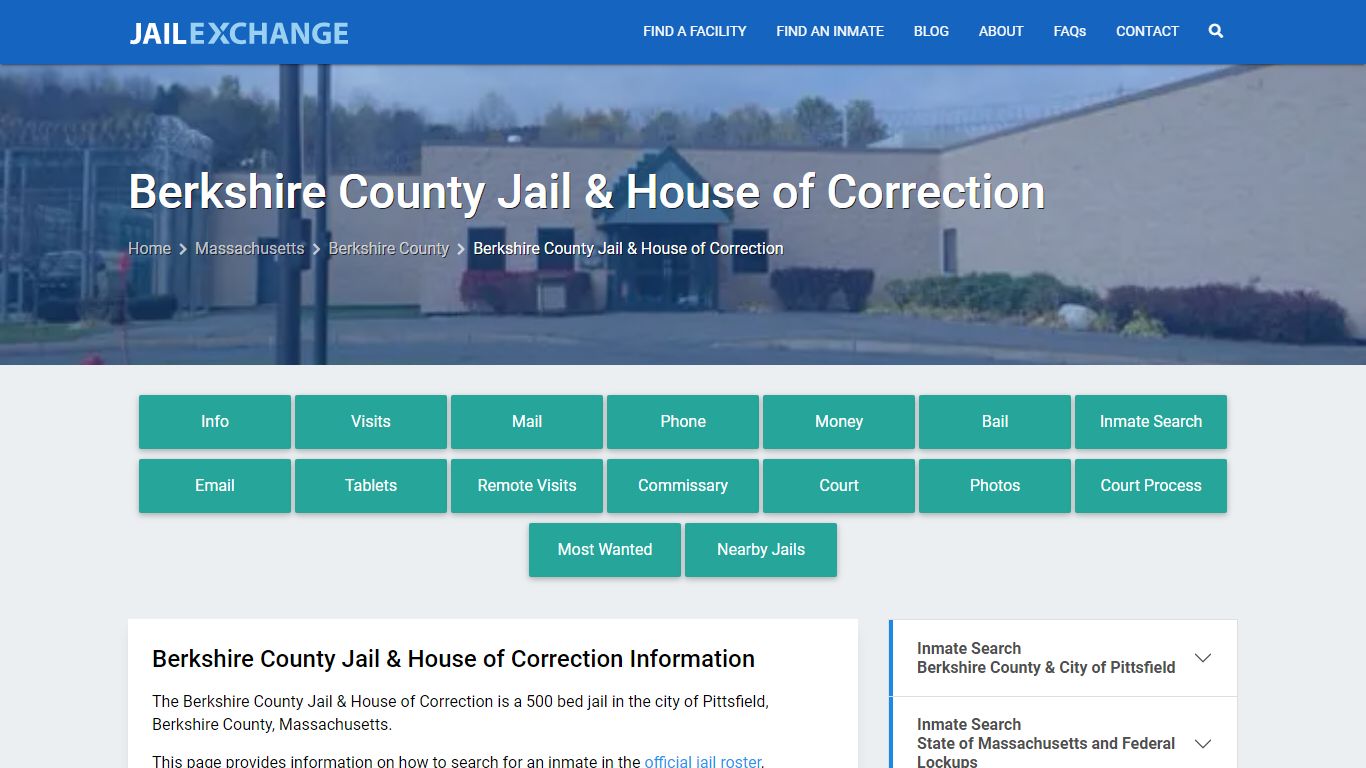 Berkshire County Jail & House of Correction - Jail Exchange